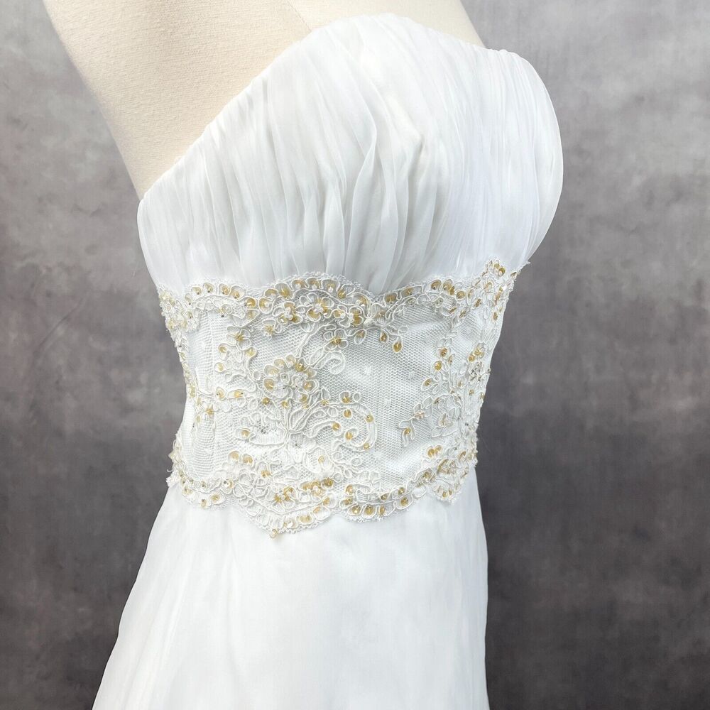 MoriLee by Madeline Gardner Womens Dress Size 4 Bridal Princess Cocktail Wedding - Picture 7 of 12